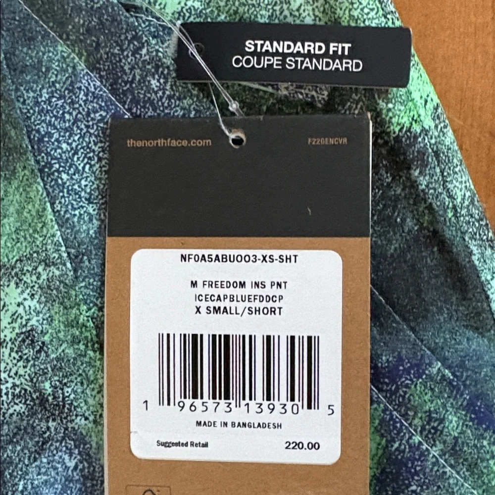 The North Face NWT Vibrant Green and Black Ski Snowboarding Pants Size XS Short